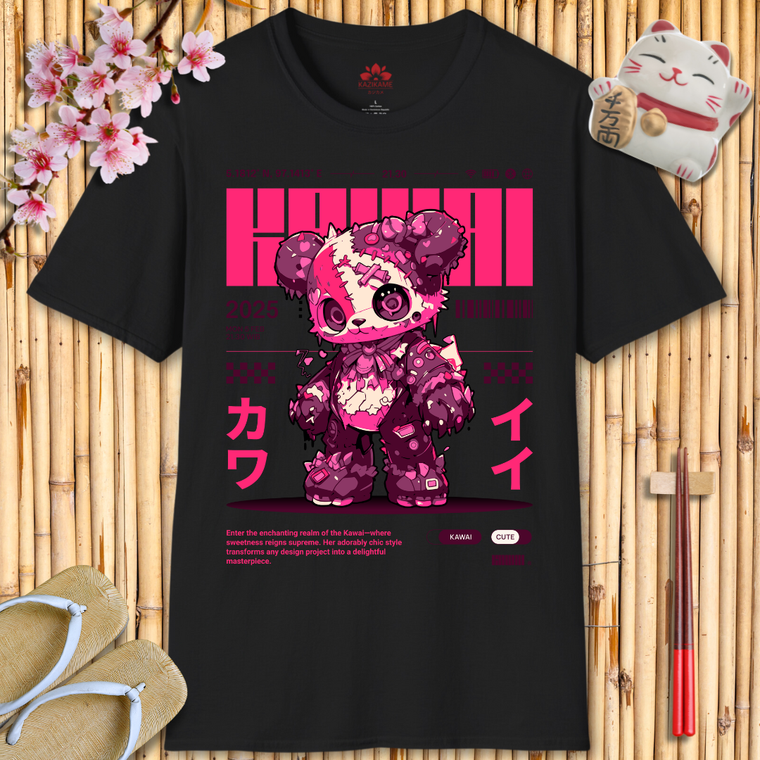 Kawaii Girl Pink Unisex Softstyle T-Shirt