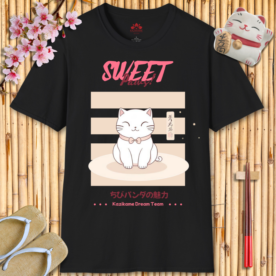 Sweet Paws Cat Unisex Softstyle T-Shirt