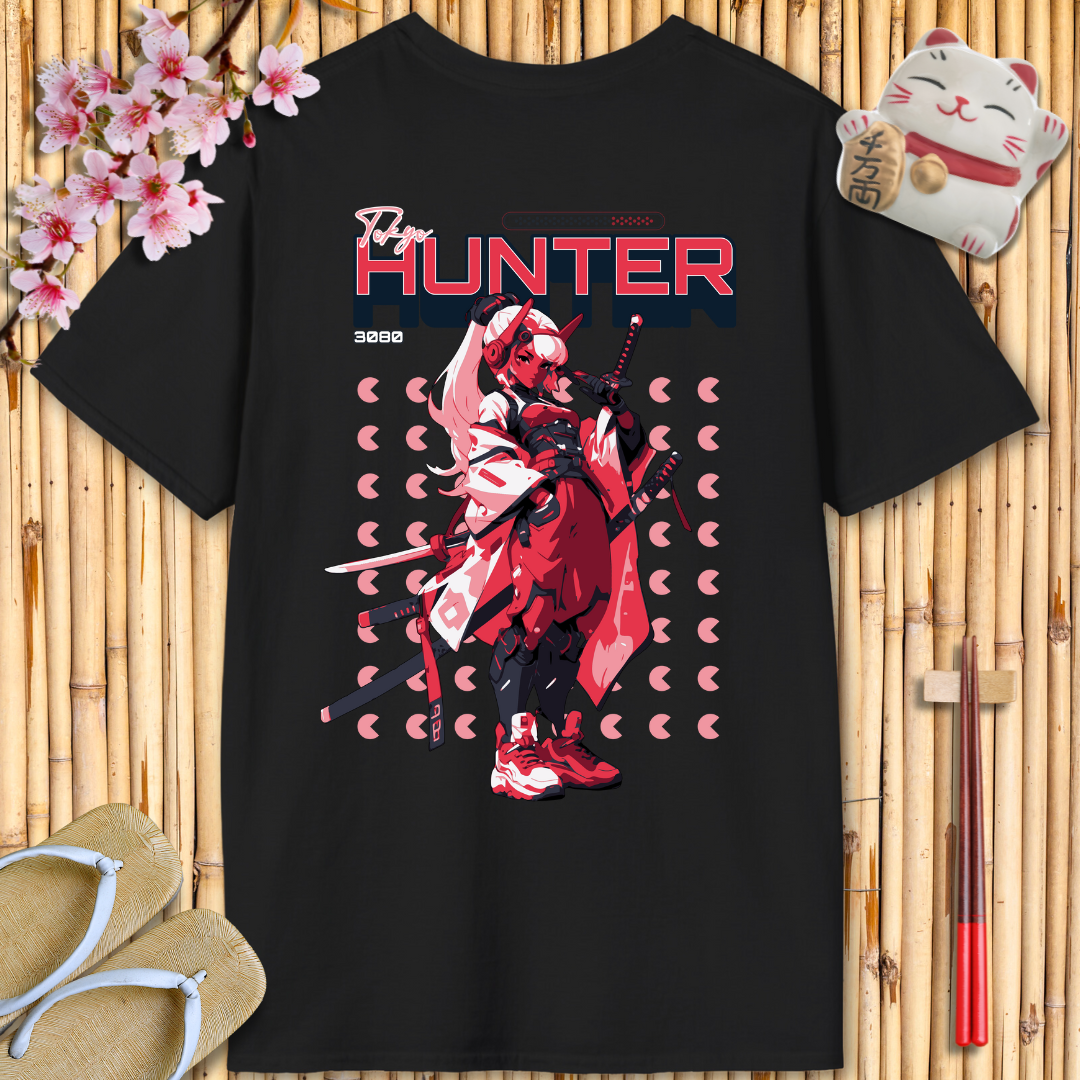 Tokyo Hunter Pink Back Unisex Softstyle T-Shirt