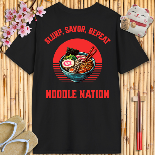 Noodle Nation Back Unisex Softstyle T-Shirt