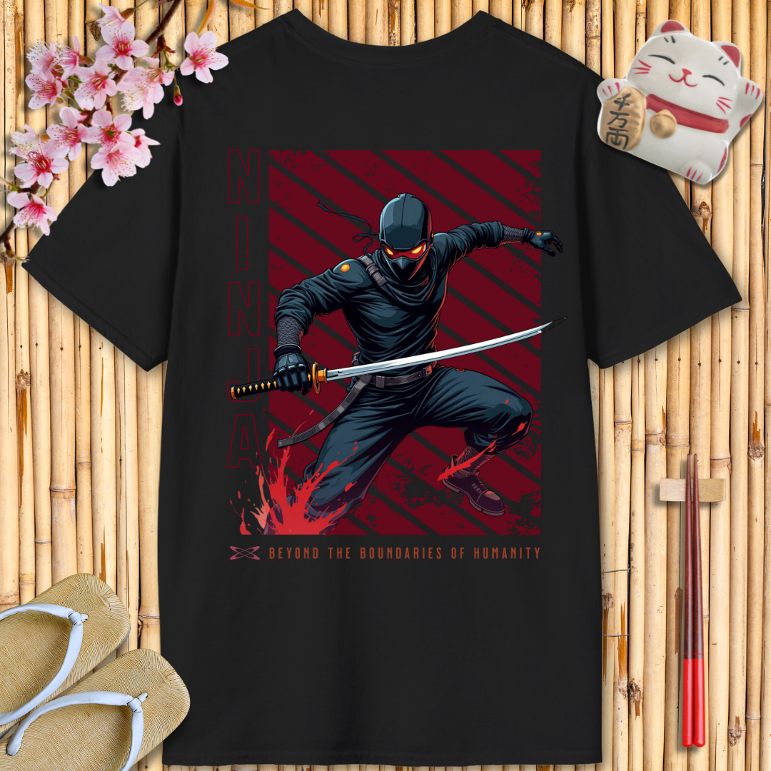 Ninja Red Back Unisex Softstyle T-Shirt