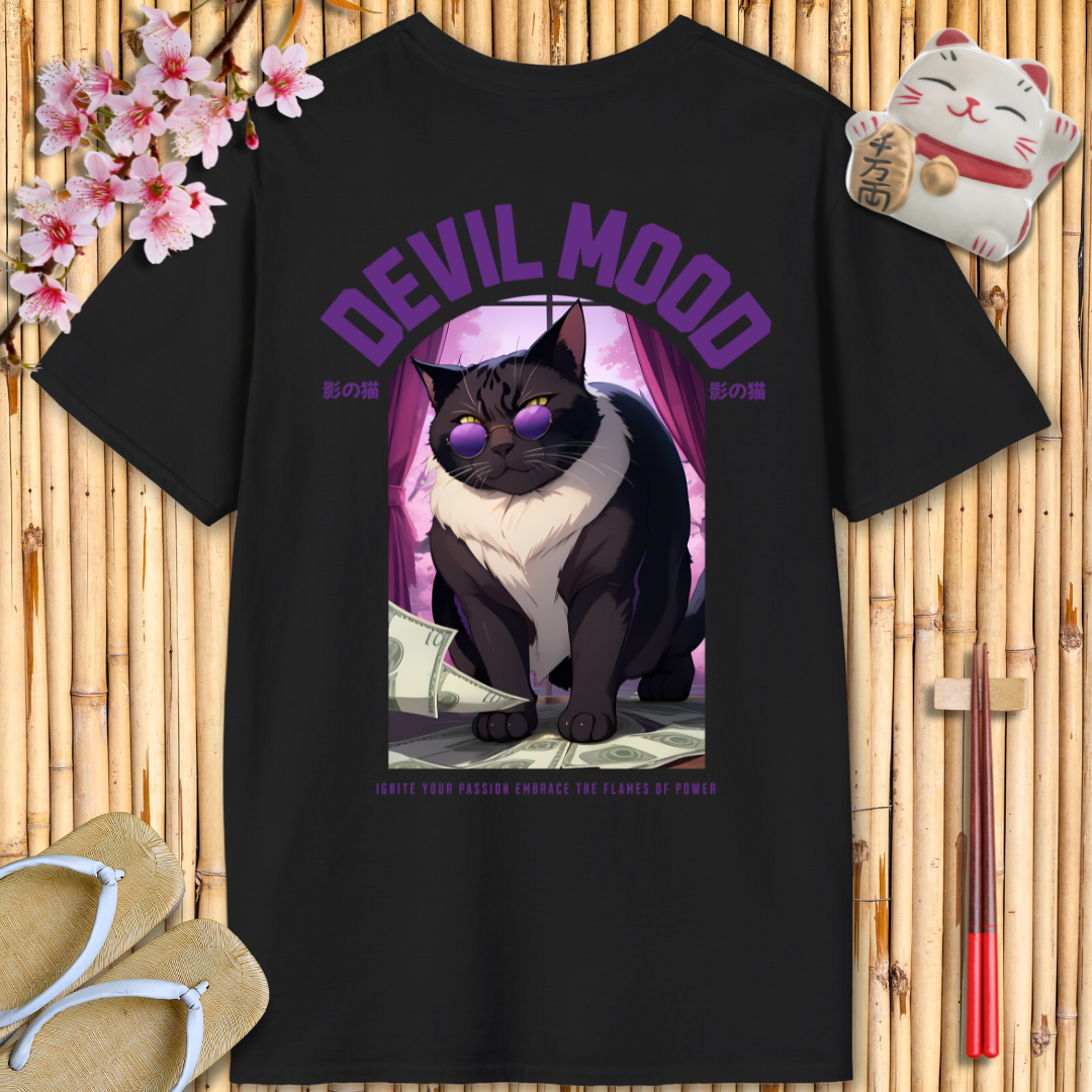 Devil Mood Purple Unisex Softstyle T-Shirt