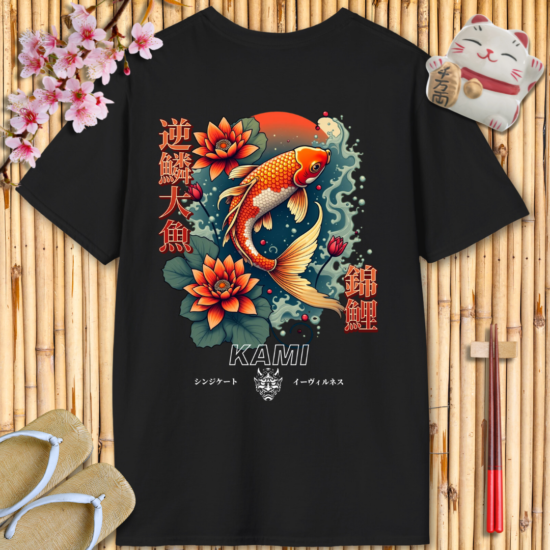 Red Carp Back Unisex Softstyle T-Shirt