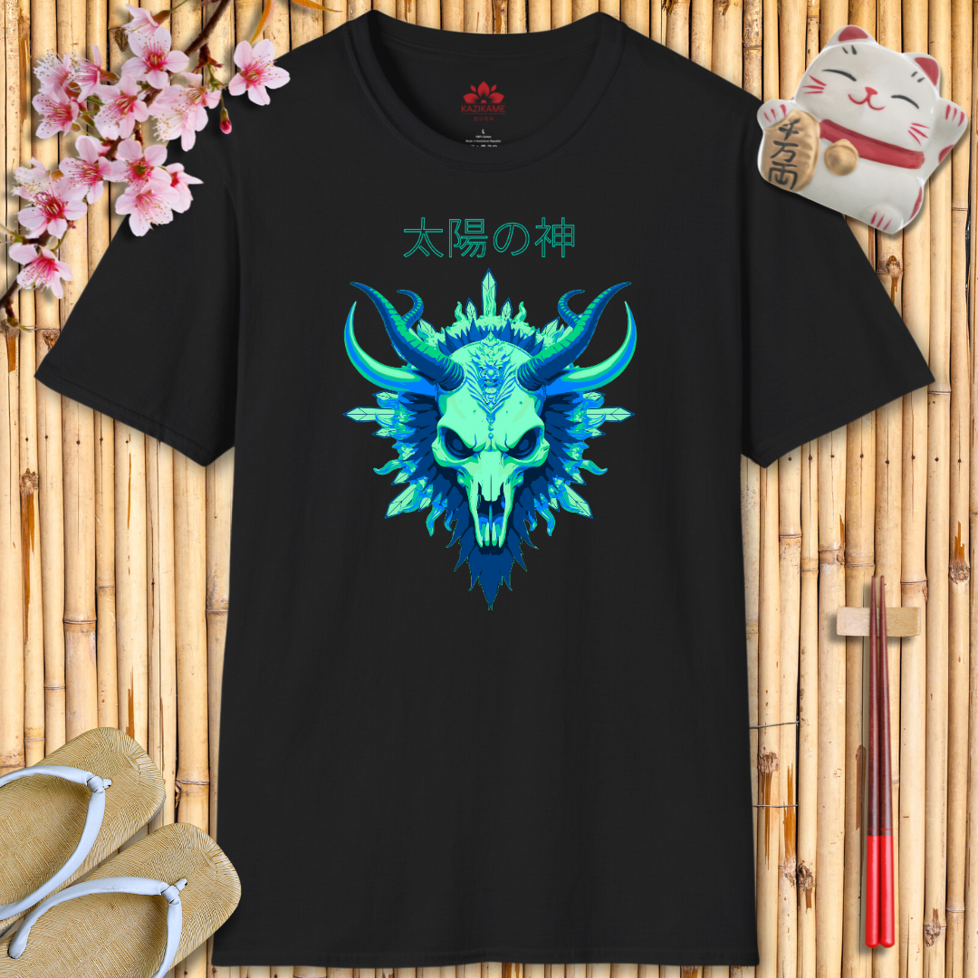 Skullhead Blue Unisex Softstyle T-Shirt