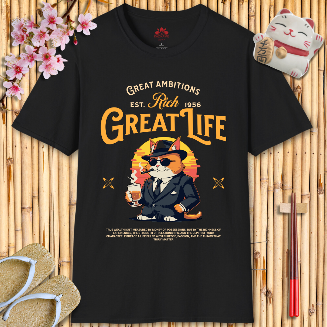 Great life cat Unisex Softstyle T-Shirt