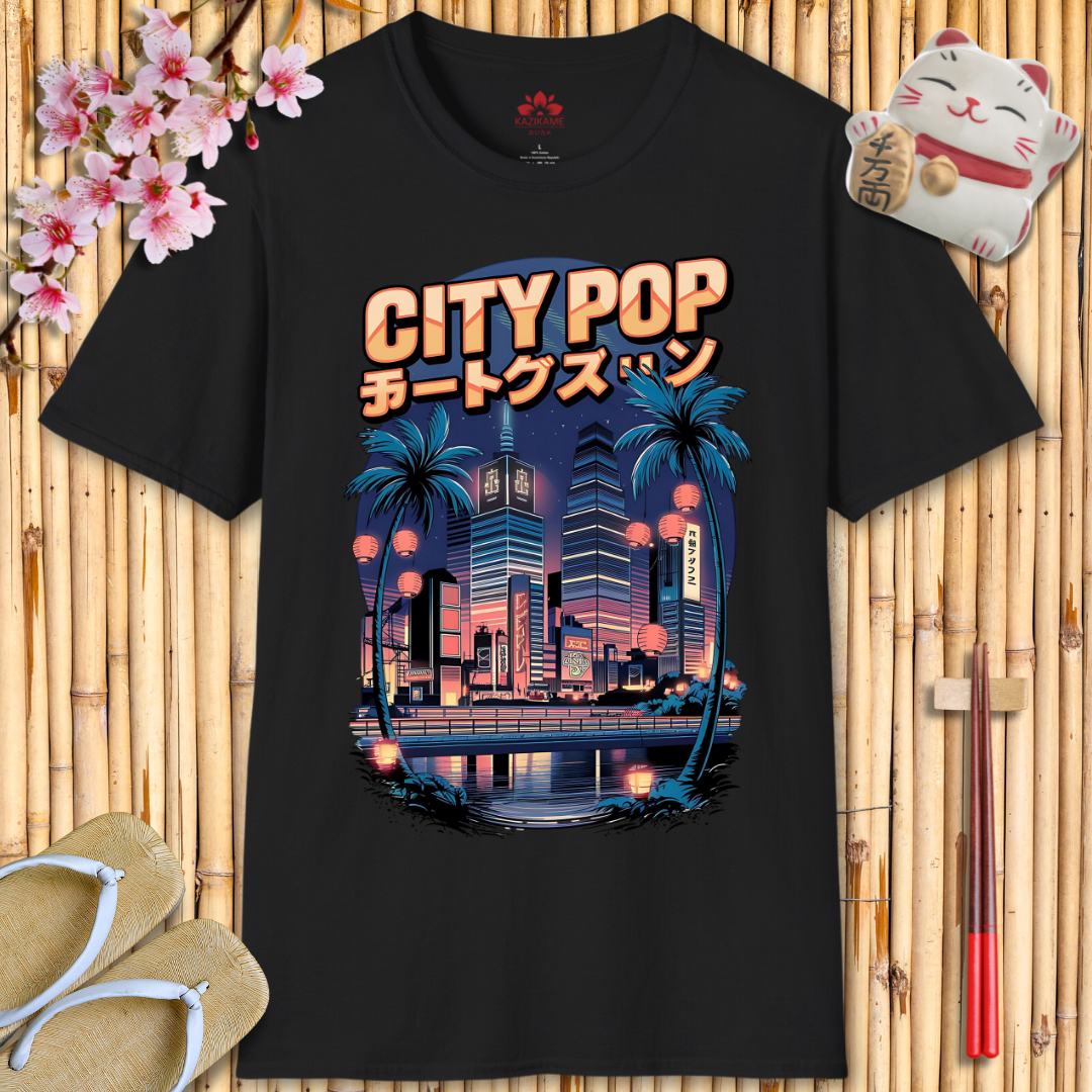 CityPop Skyscrapers Unisex Softstyle T-Shirt