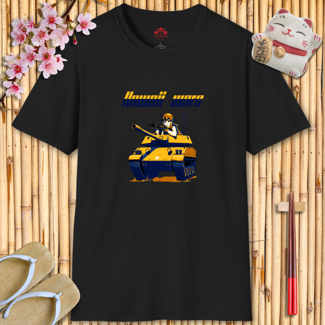 Kawaii Wars Yellow Blue Unisex Softstyle T-Shirt