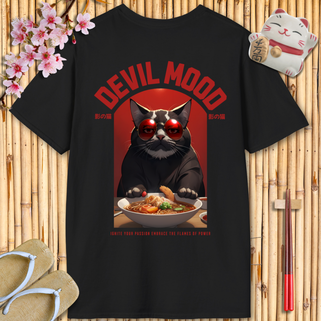 Devil Mood Red Unisex Softstyle T-Shirt