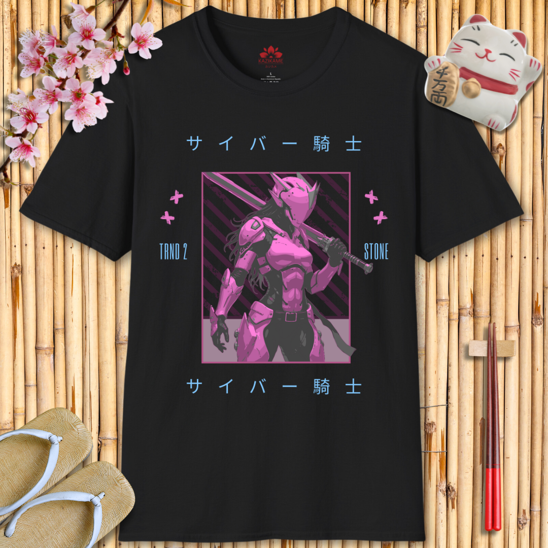 Cyber Knight Pink Unisex Softstyle T-Shirt