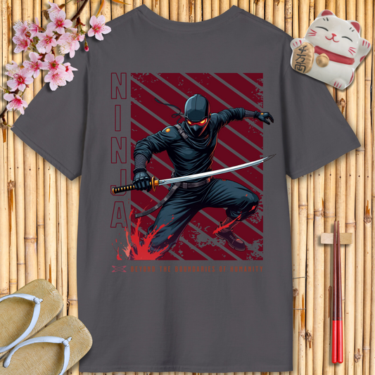 Ninja Red Back Unisex Softstyle T-Shirt