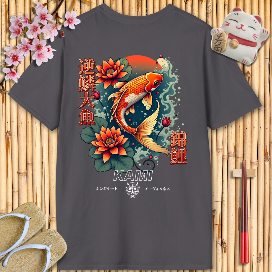 Red Carp Back Unisex Softstyle T-Shirt