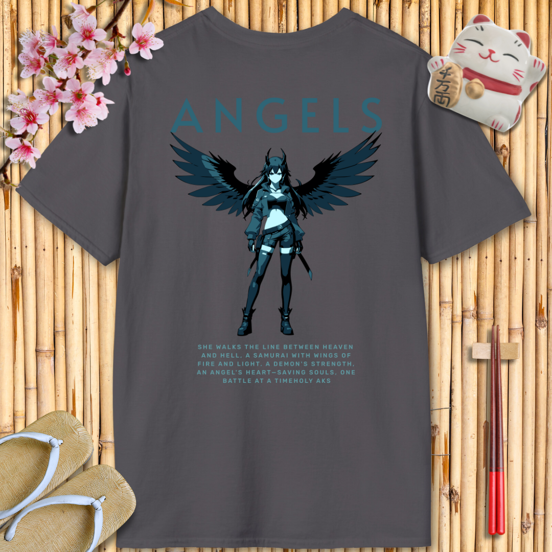 Angels Blue Back Unisex Softstyle T-Shirt