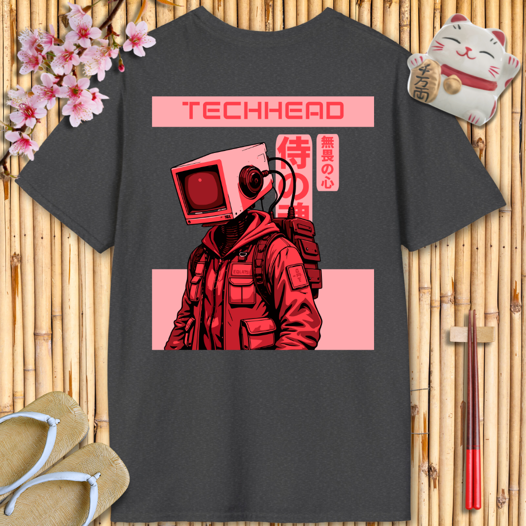 Techhead Red Back Unisex Softstyle T-Shirt