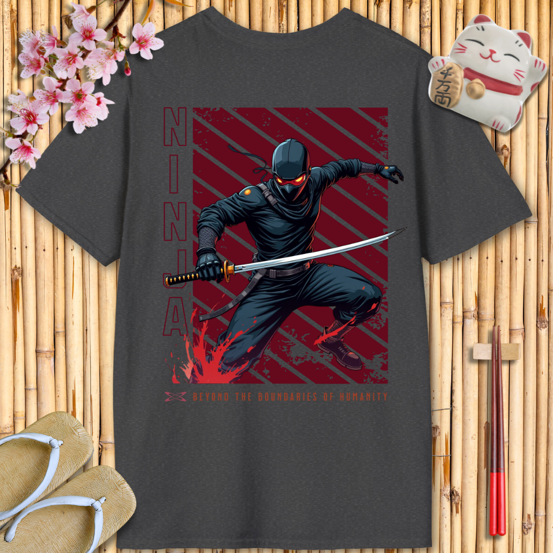 Ninja Red Back Unisex Softstyle T-Shirt