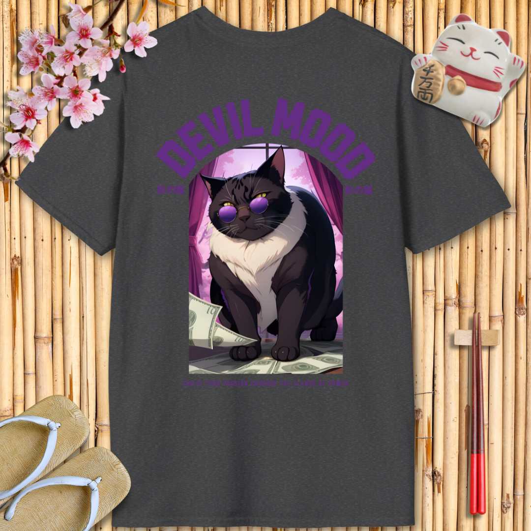 Devil Mood Purple Unisex Softstyle T-Shirt