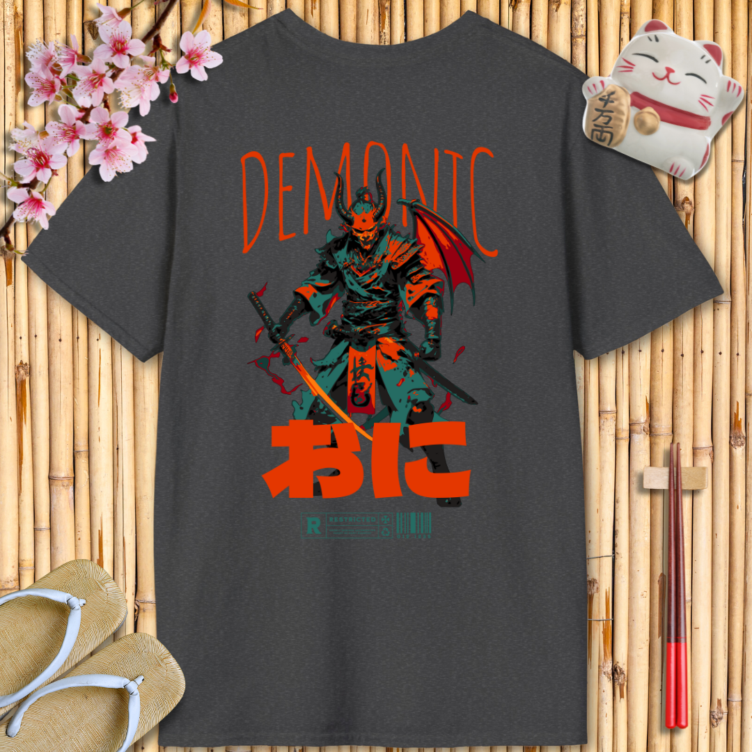 Demonic Red Back Unisex Softstyle T-Shirt