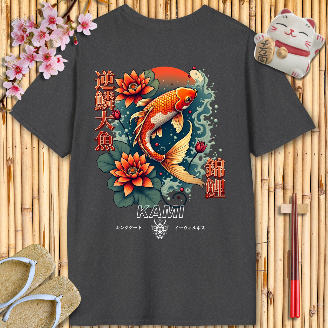 Red Carp Back Unisex Softstyle T-Shirt