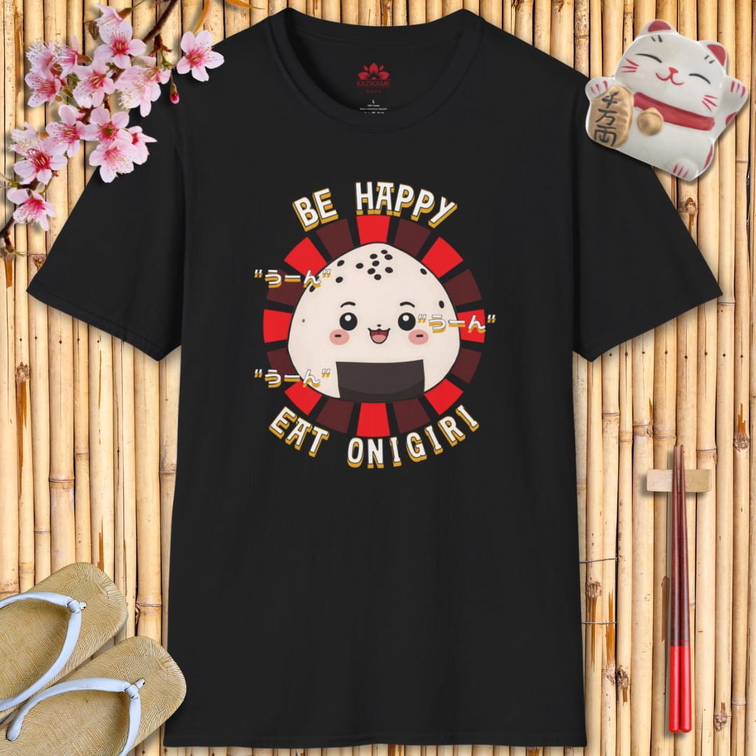 Happy Onigiri Unisex Softstyle T-Shirt