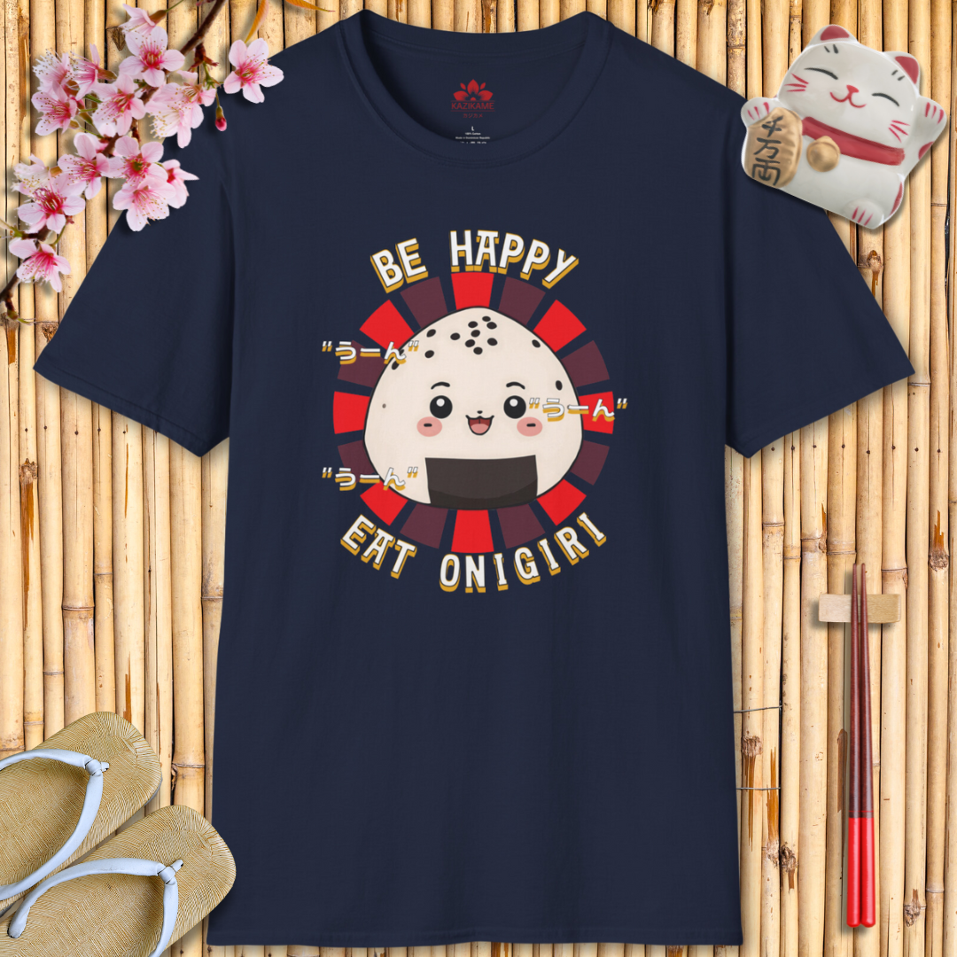 Happy Onigiri Unisex Softstyle T-Shirt