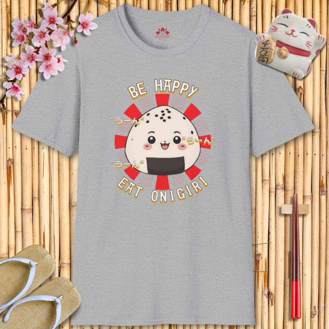 Happy Onigiri Unisex Softstyle T-Shirt