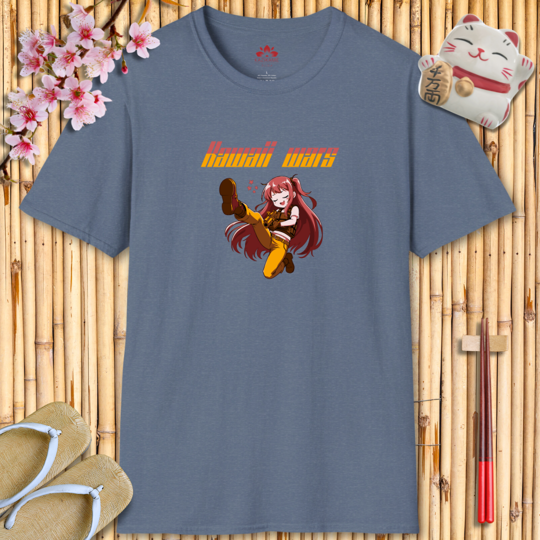 Kawaii Wars Red Yellow Unisex Softstyle T-Shirt