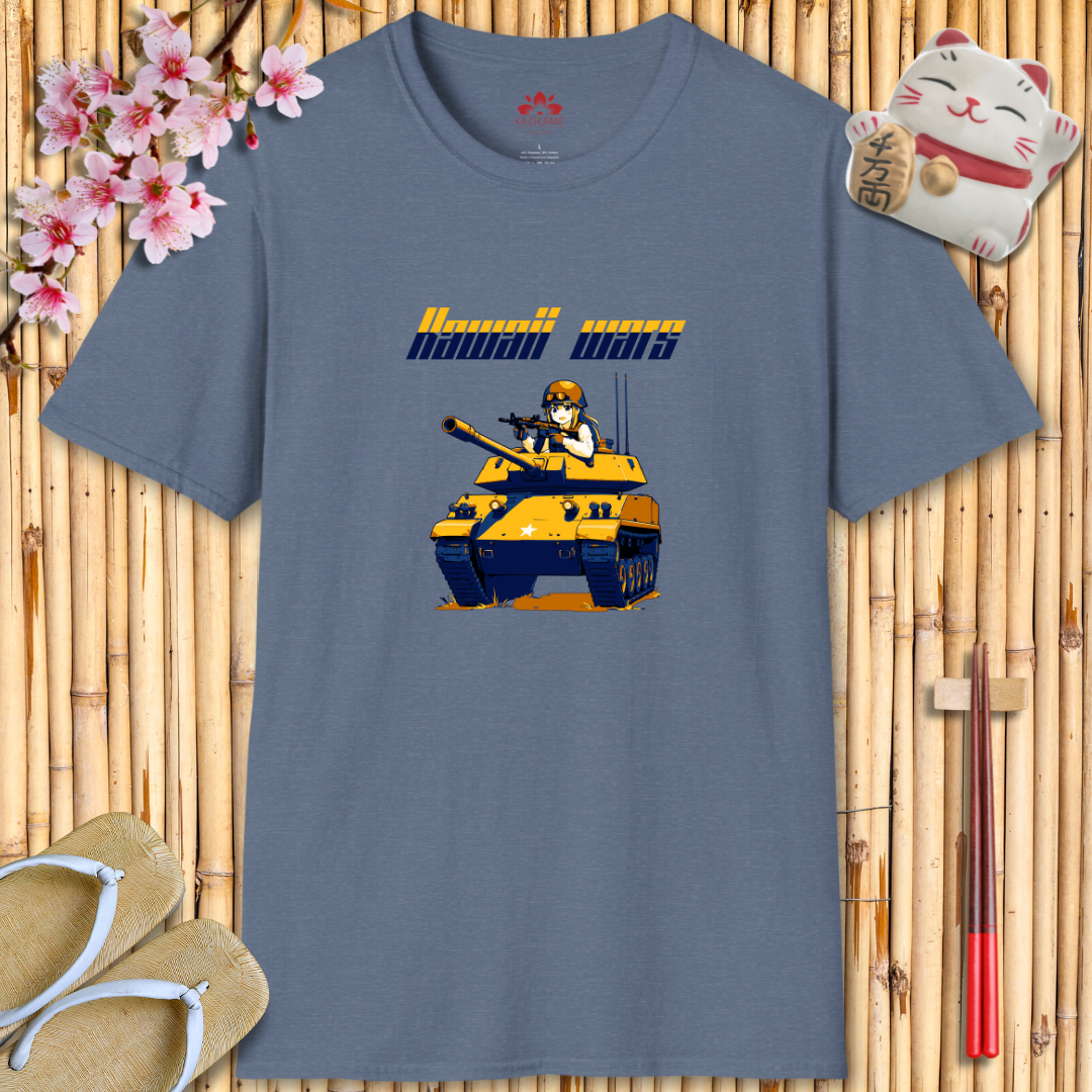 Kawaii Wars Yellow Blue Unisex Softstyle T-Shirt