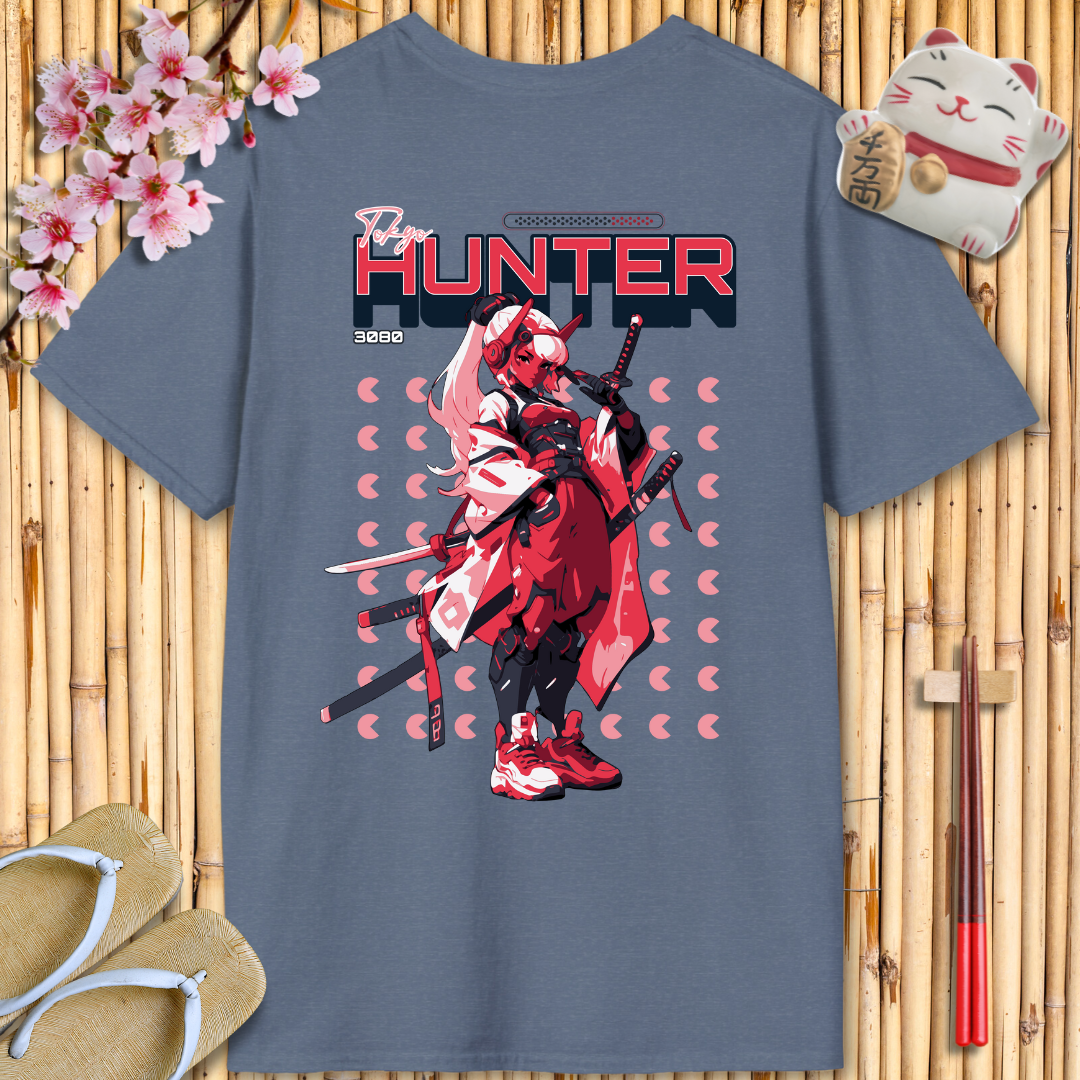 Tokyo Hunter Pink Back Unisex Softstyle T-Shirt