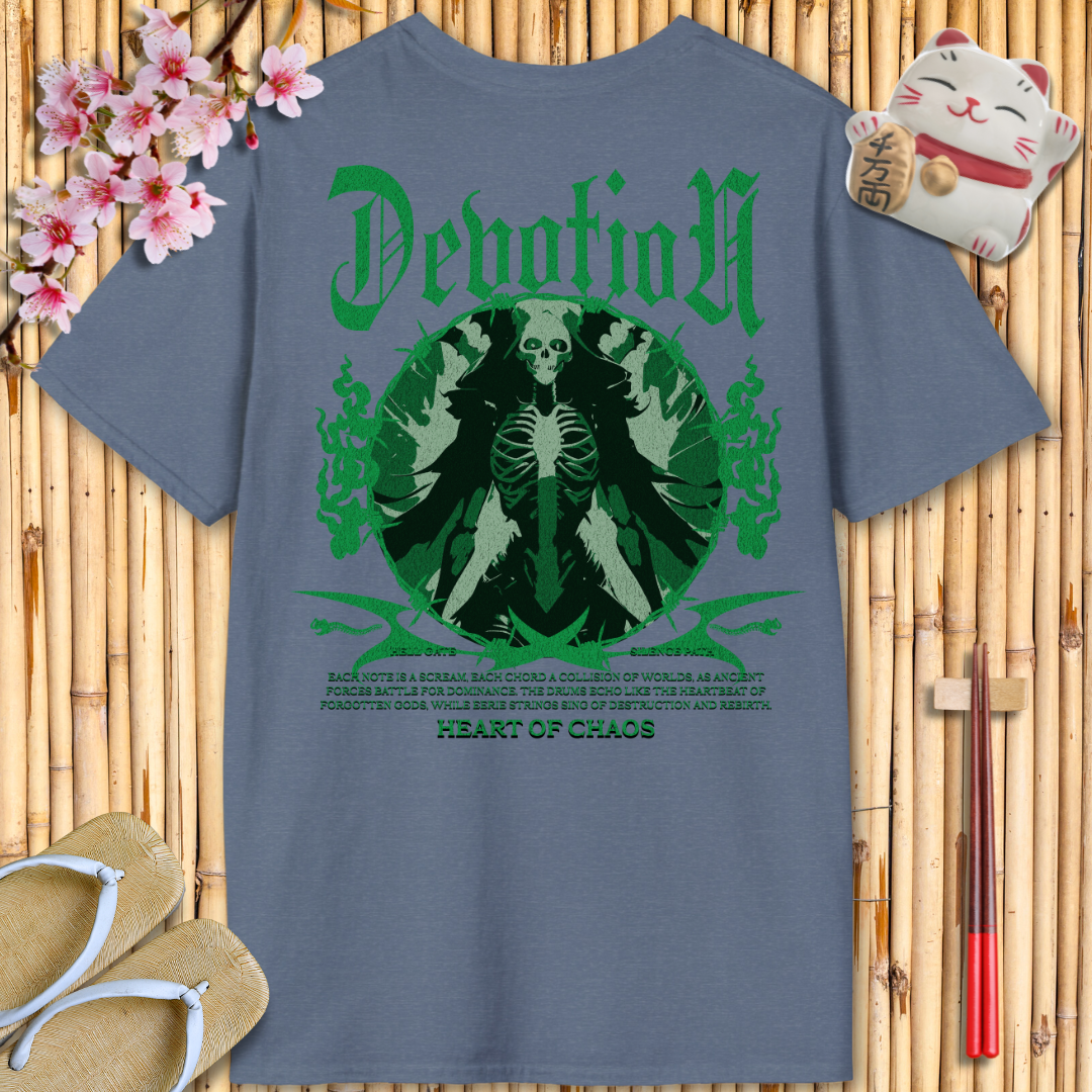 Devotion Green Back Unisex Softstyle T-Shirt