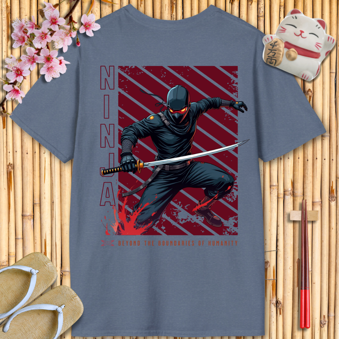 Ninja Red Back Unisex Softstyle T-Shirt