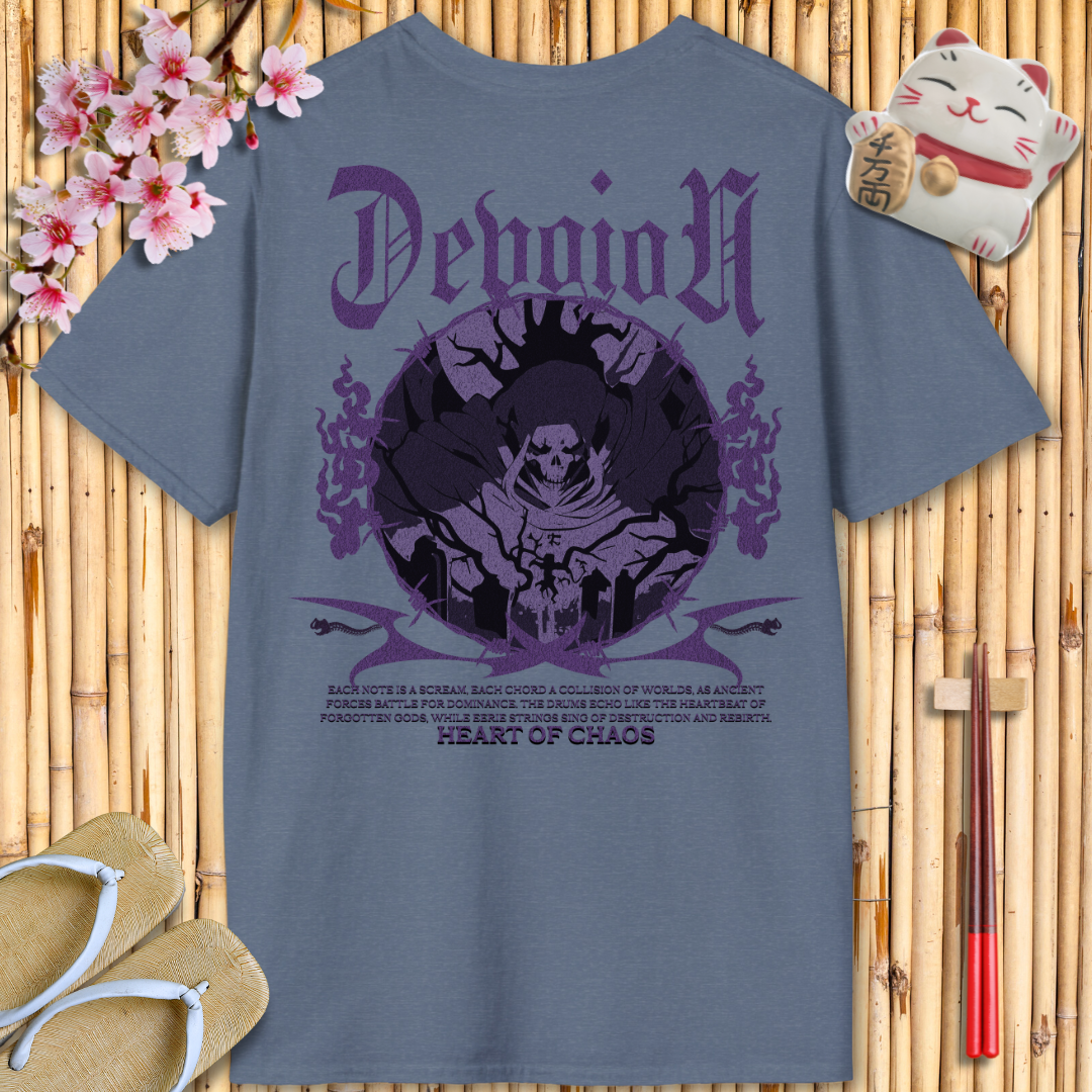 Devotion Purple Back Unisex Softstyle T-Shirt