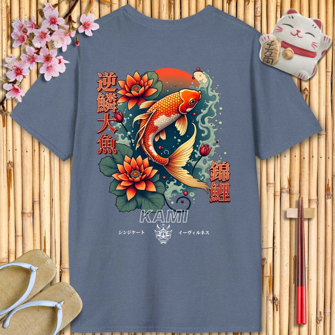 Red Carp Back Unisex Softstyle T-Shirt