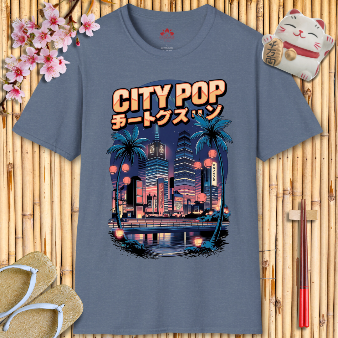 CityPop Skyscrapers Unisex Softstyle T-Shirt