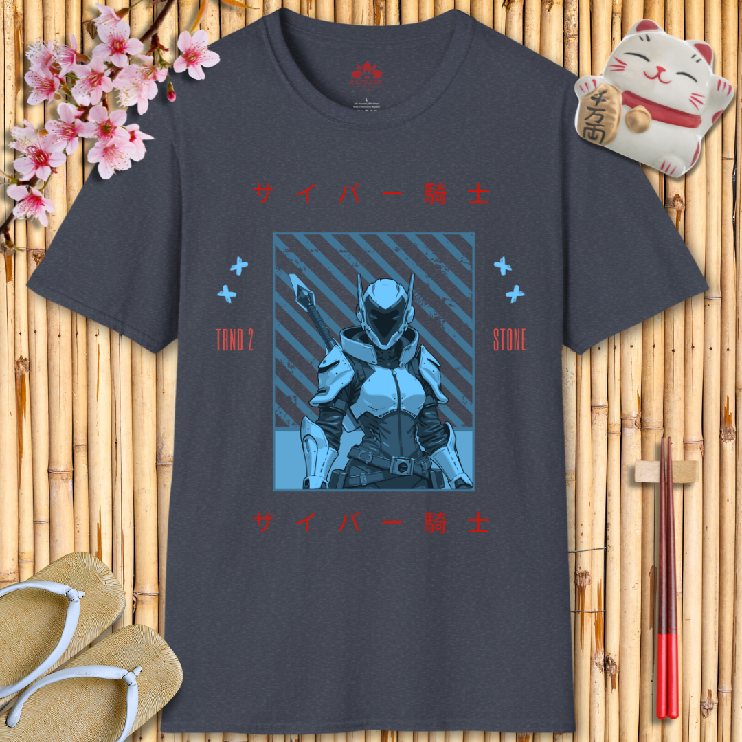 Cyber Knight Blue Unisex Softstyle T-Shirt