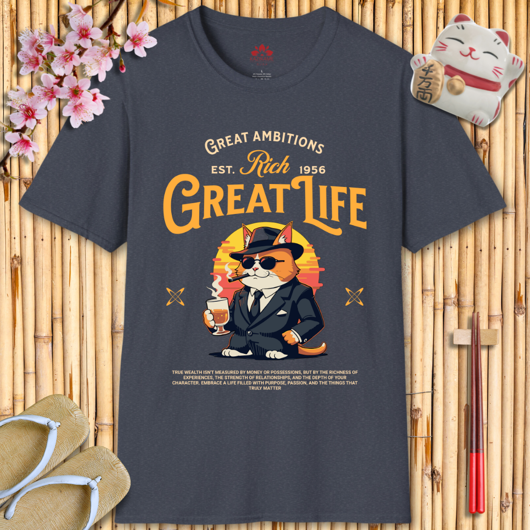 Great life cat Unisex Softstyle T-Shirt