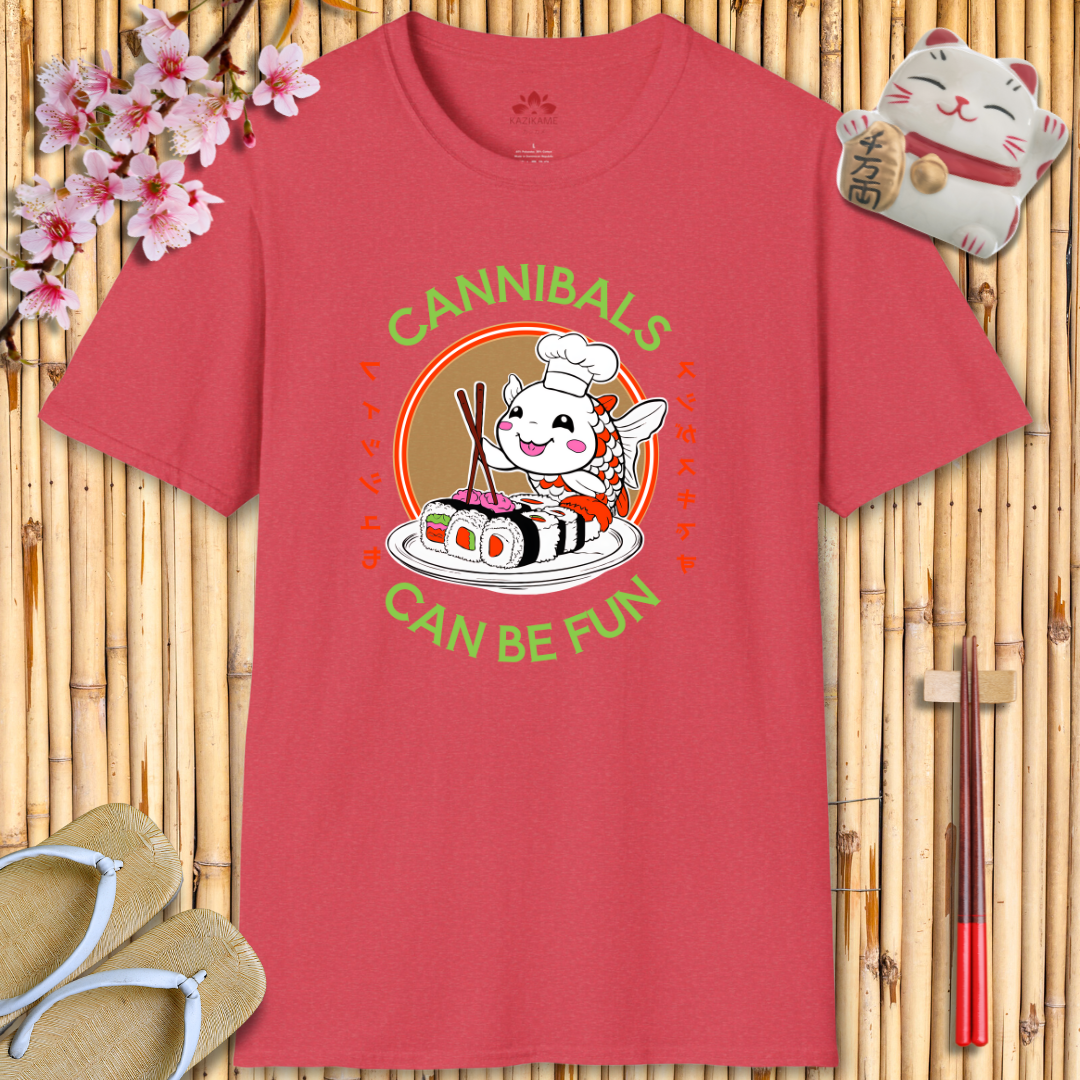 Koi fish sushi Unisex Softstyle T-Shirt