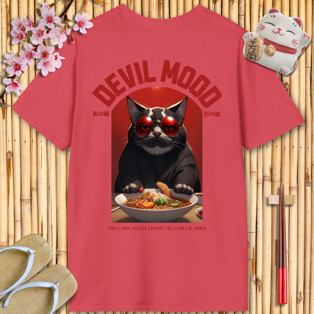 Devil Mood Red Unisex Softstyle T-Shirt