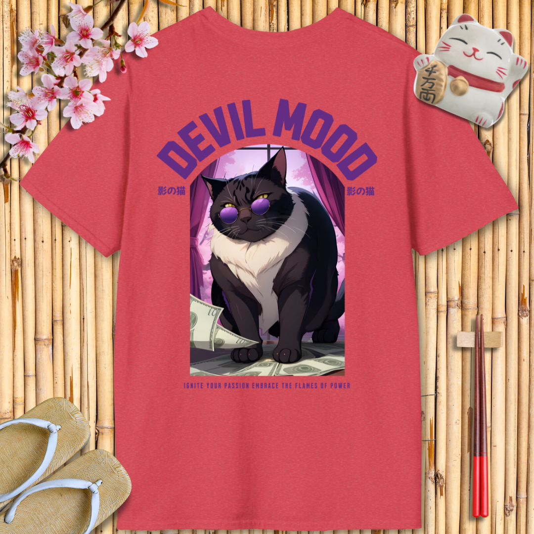 Devil Mood Purple Unisex Softstyle T-Shirt