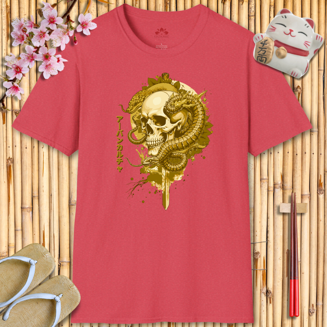 SkullHead Gold Unisex Softstyle T-Shirt