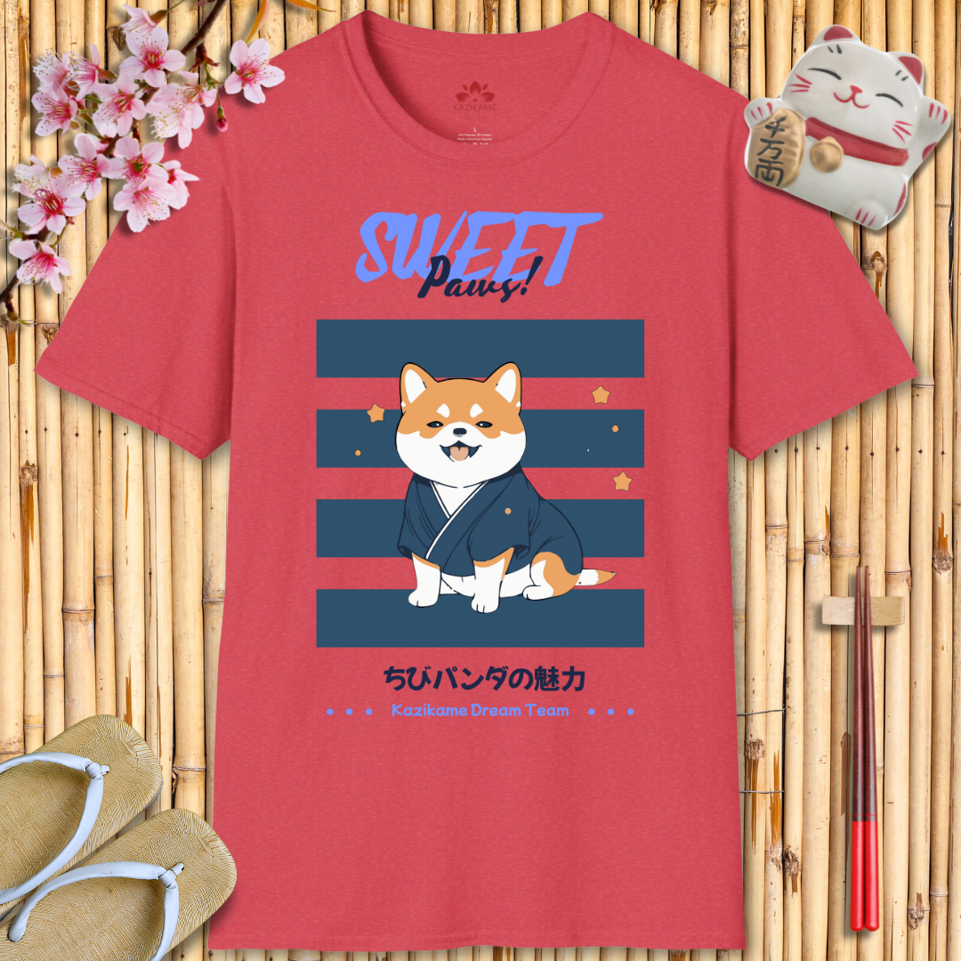 Sweet Paws Shiba blue Unisex Softstyle T-Shirt