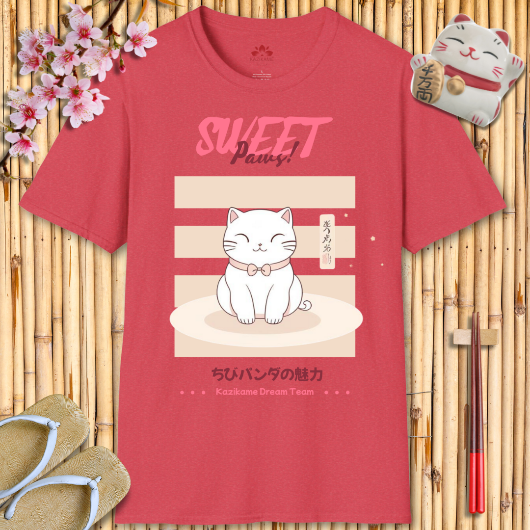 Sweet Paws Cat Unisex Softstyle T-Shirt