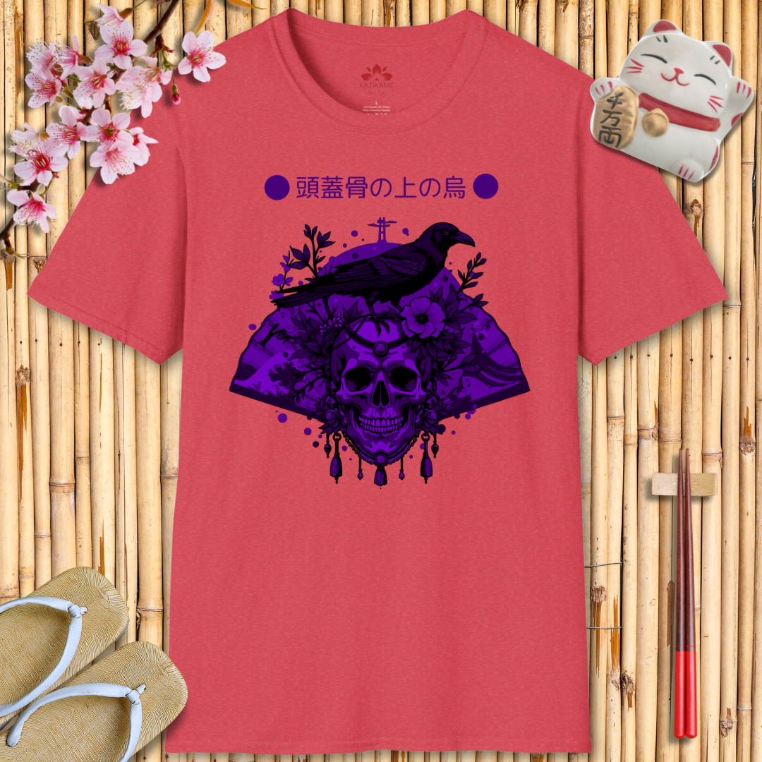 Skullhead Purple Unisex Softstyle T-Shirt