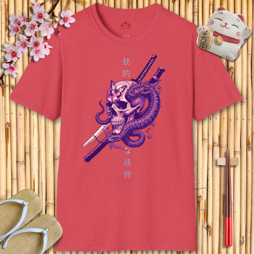 Skullhead Pink Unisex Softstyle T-Shirt