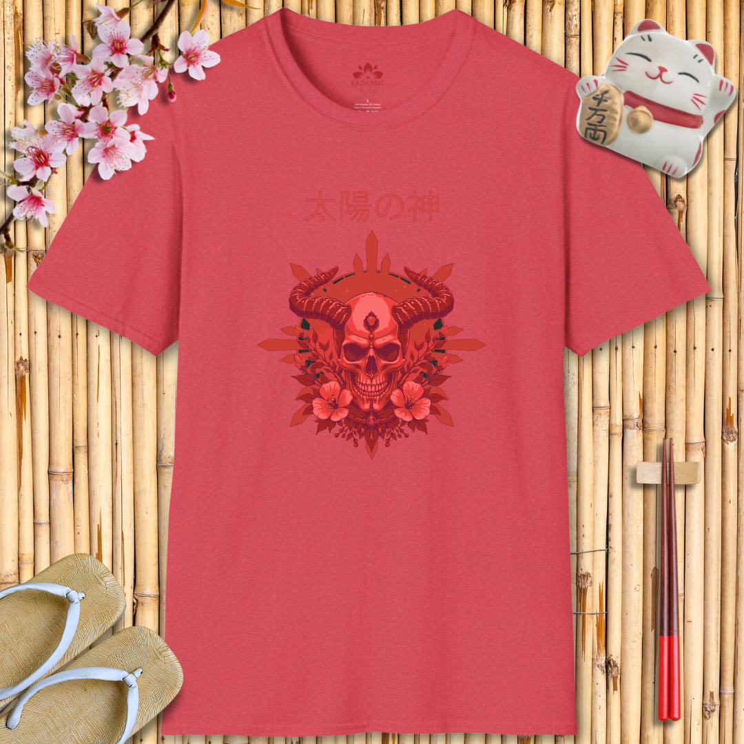 Skullhead Red Unisex Softstyle T-Shirt