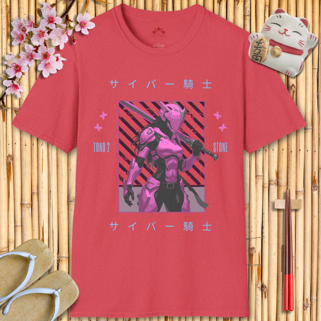 Cyber Knight Pink Unisex Softstyle T-Shirt