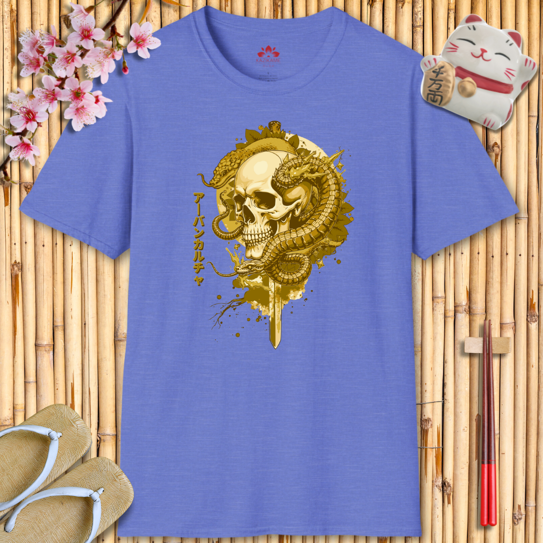 SkullHead Gold Unisex Softstyle T-Shirt