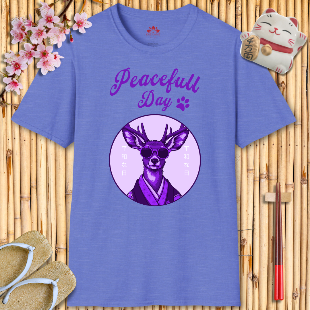 Peacefull Day Deer Unisex Softstyle T-Shirt