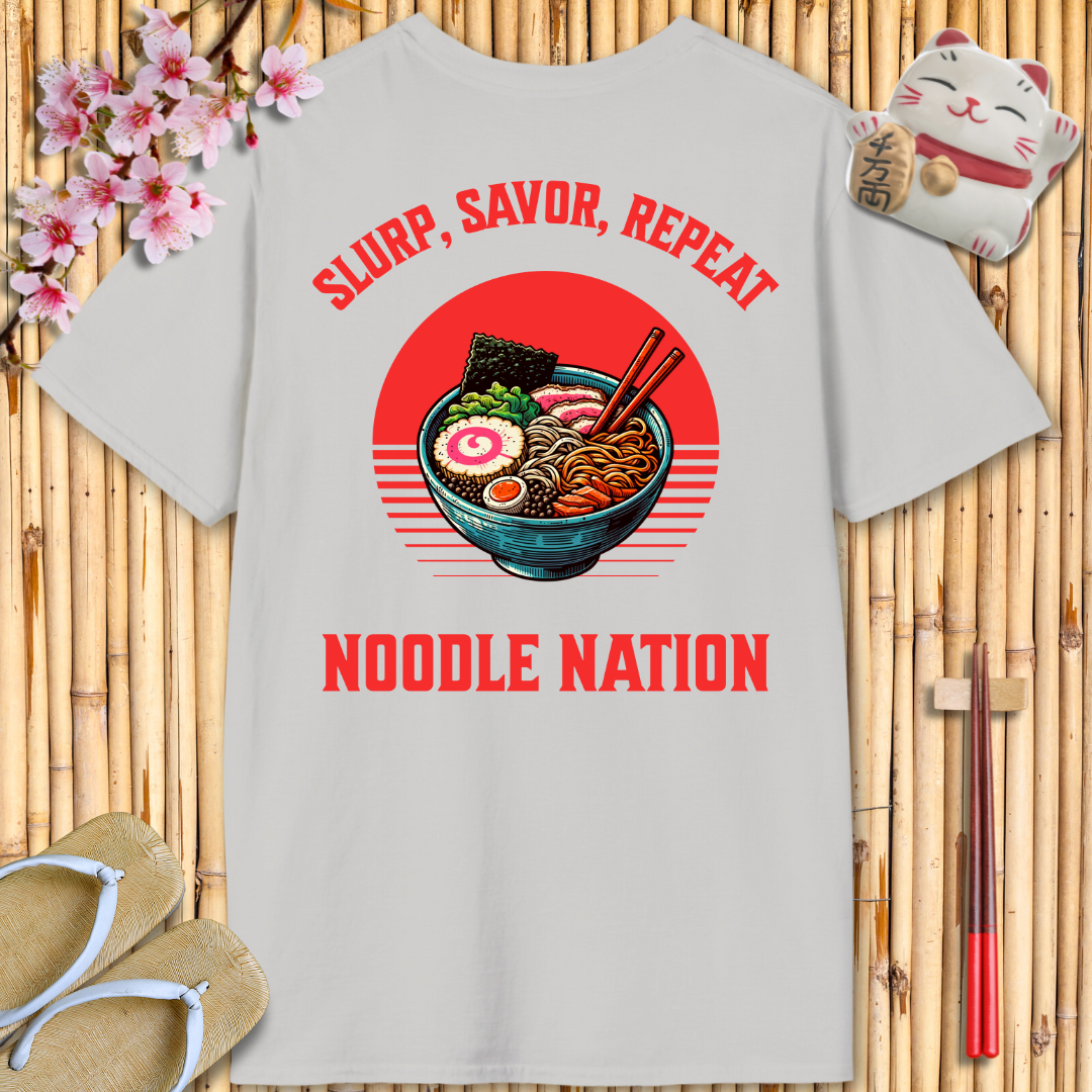 Noodle Nation Back Unisex Softstyle T-Shirt