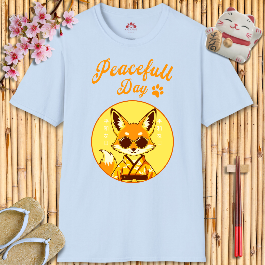 Peacefull Day Fox Unisex Softstyle T-Shirt