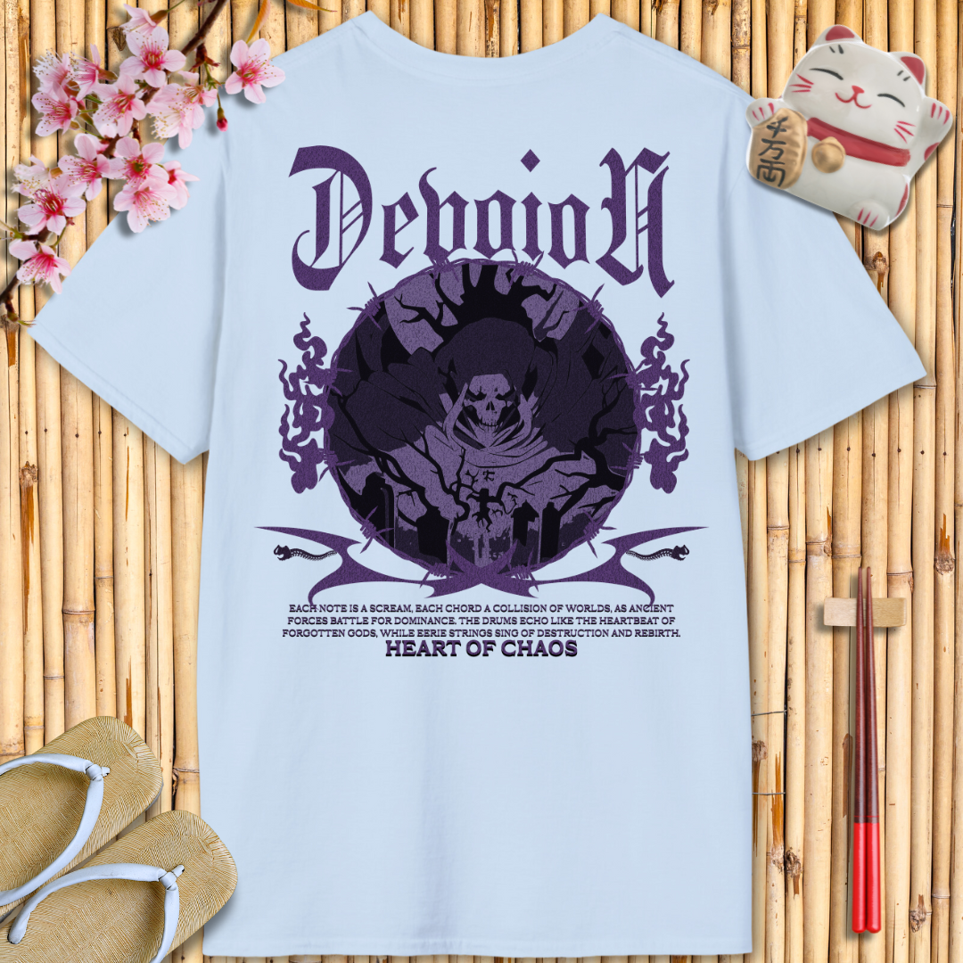 Devotion Purple Back Unisex Softstyle T-Shirt