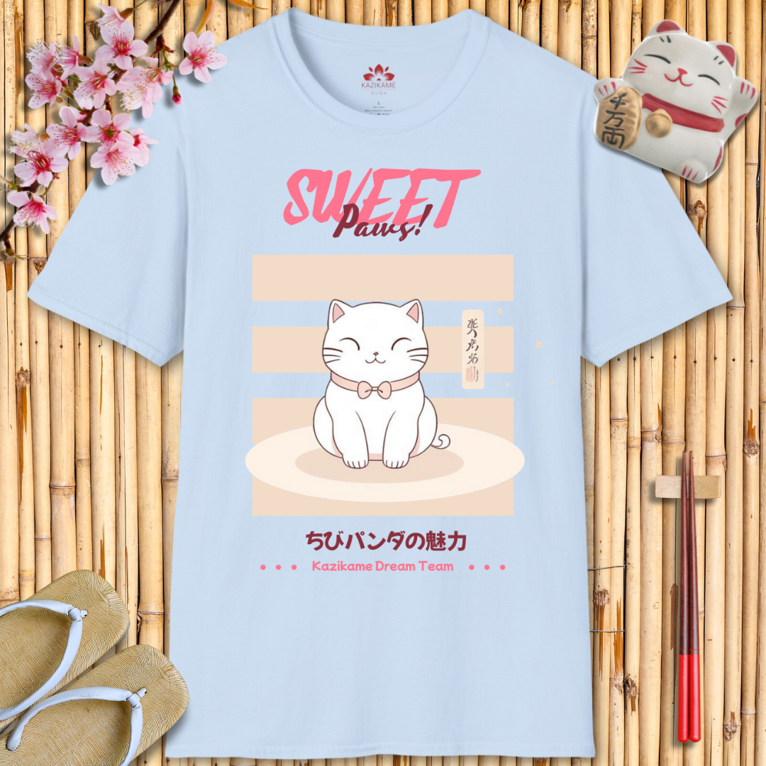 Sweet Paws Cat Unisex Softstyle T-Shirt